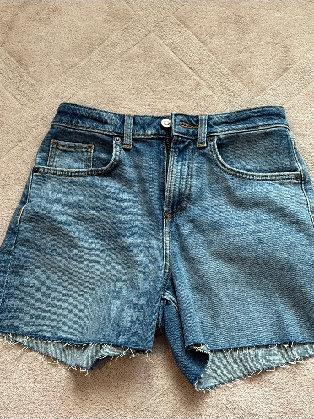 Nordstrom Blue Denim Raw-Hem Cutoff Shorts